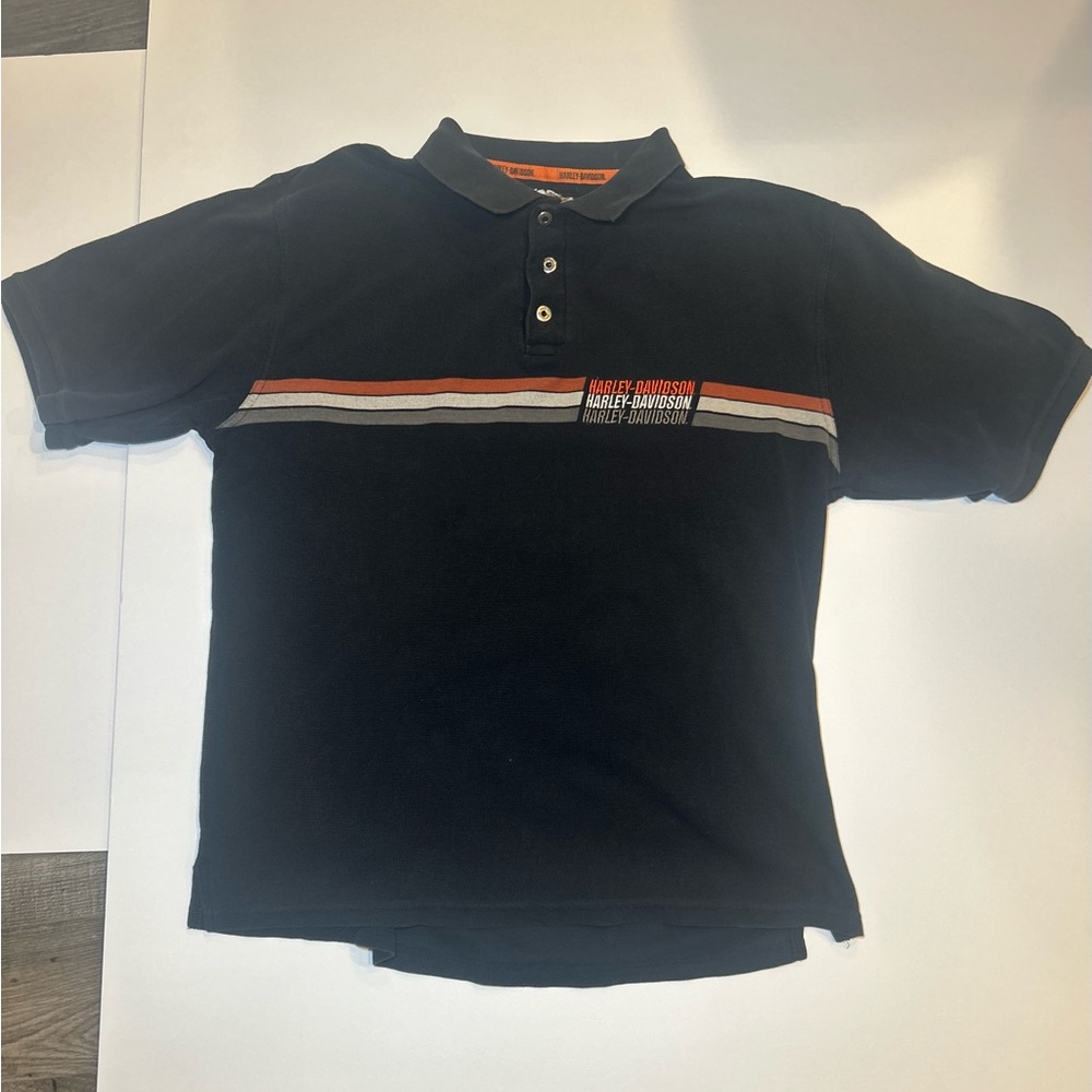 Harley-Davidson Mens Polo with Stripes